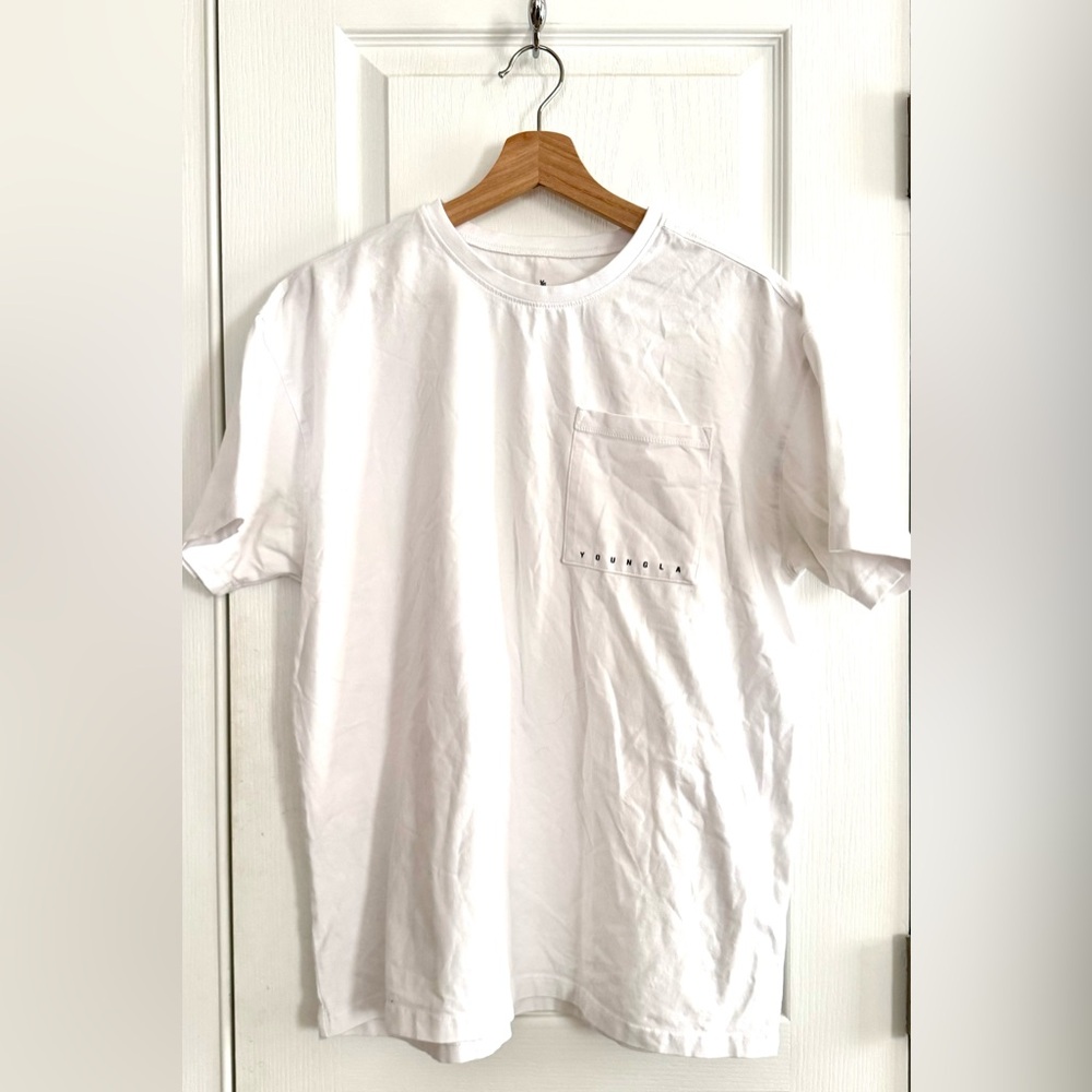 YoungLA - Men’s Pocket T-Shirt - White - Medium - EUC